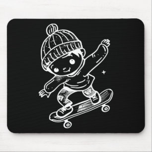 Tapis De Souris Bande dessinée enfant patin à roulettes Sports réc