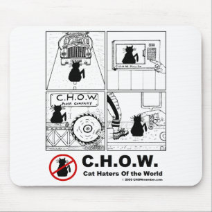 Tapis De Souris Bande dessinée Mousepad de haineux de chat