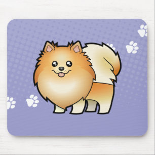 Tapis De Souris Bande dessinée Pomeranian