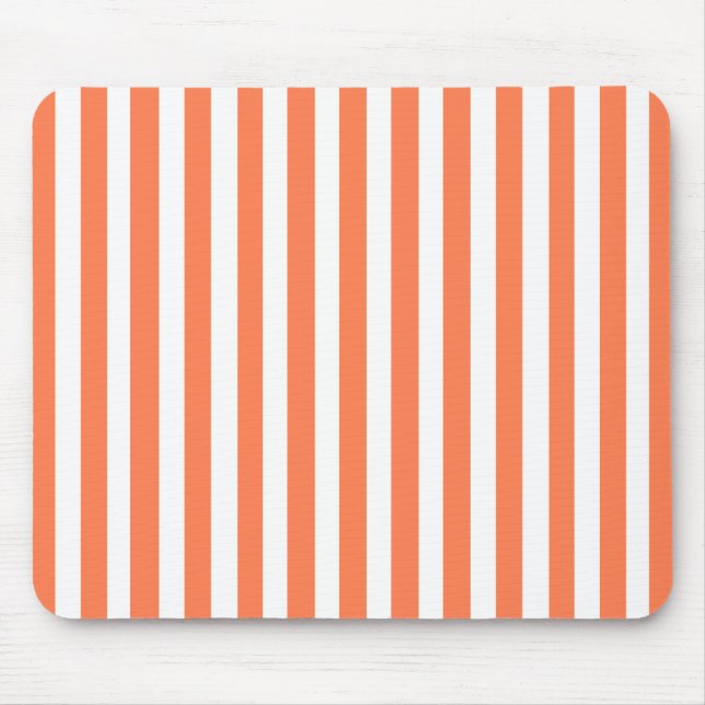 Tapis De Souris Bande moderne de corail (Devant)