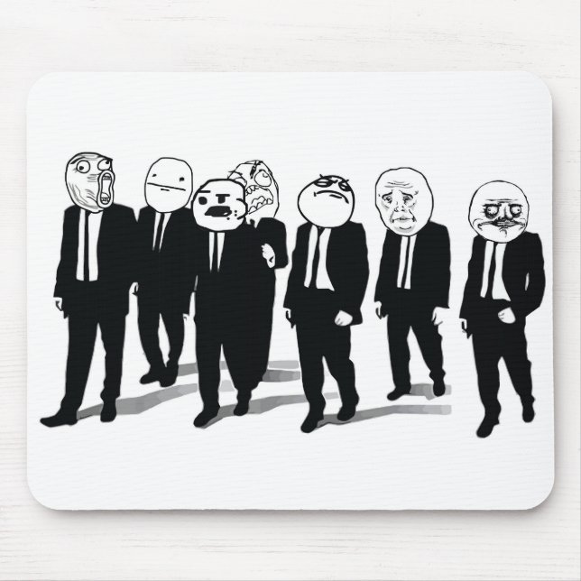 Tapis De Souris Bande Mousepad de rage (Devant)