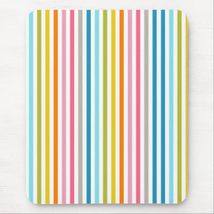Tapis De Souris Bandes arc-en-ciel estivales