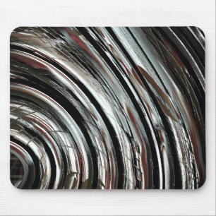 Tapis De Souris Bandes argentées très rustiques ou coutures circul