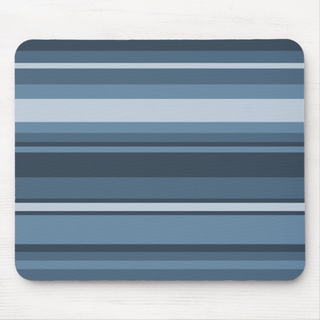 Tapis De Souris Bandes bleu gris (Devant)
