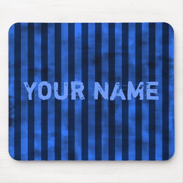 Tapis De Souris Bandes bleues verticales (Devant)