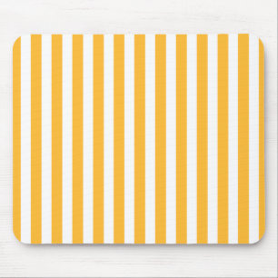 Tapis De Souris Bandes de bonbons jaune et blanc ensoleillé