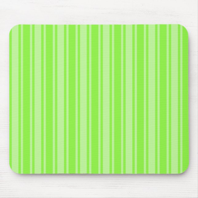 Tapis De Souris Bandes de bonbons vert citron (Devant)