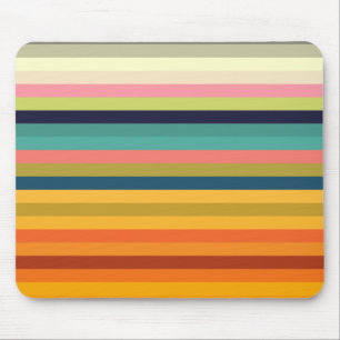 Tapis De Souris bandes de couleur coloré pastel 002
