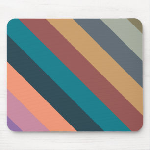 Tapis De Souris bandes de couleur pastel coloré