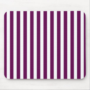 Tapis De Souris Bandes de prunes et de bonbons blancs