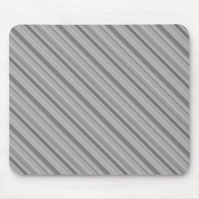 Tapis De Souris Bandes diagonales grises (Devant)