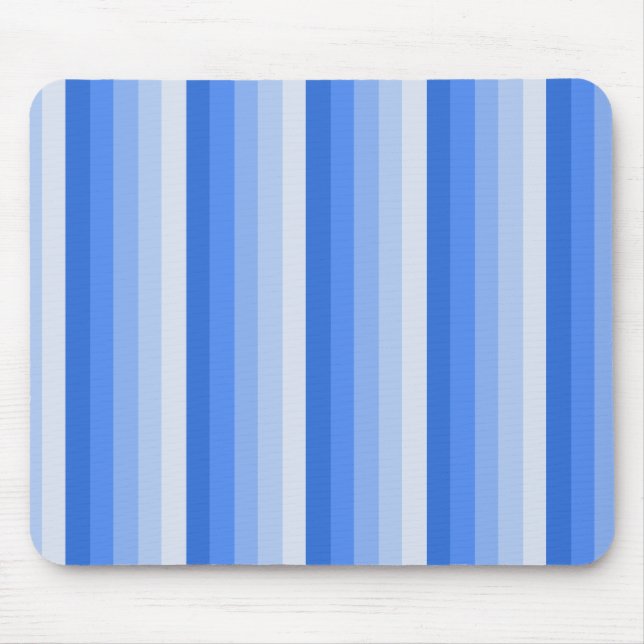 Tapis De Souris Bandes d'ombre bleues (Devant)