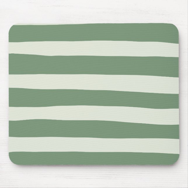 Tapis De Souris Bandes inégales - Vert (Devant)