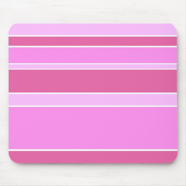 Tapis De Souris Bandes roses (Devant)