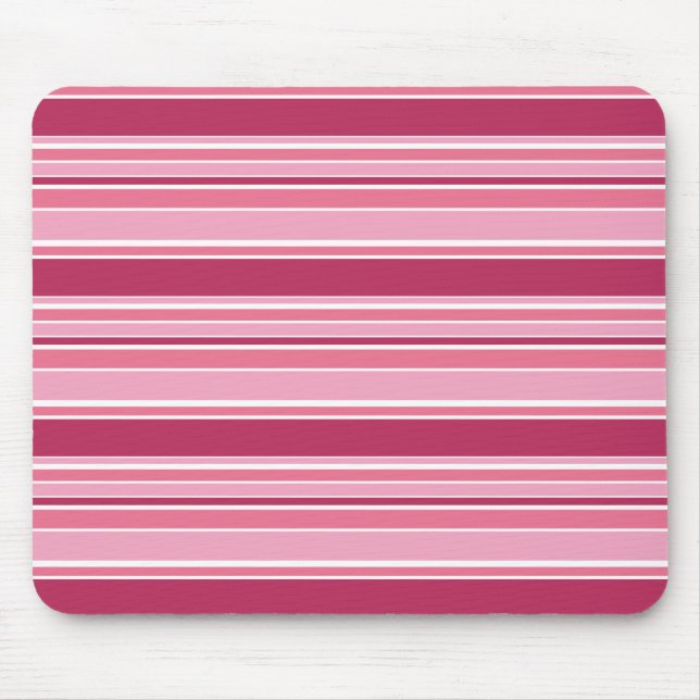 Tapis De Souris Bandes roses (Devant)