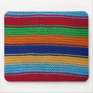 Tapis De Souris Bandes tricotées colorées