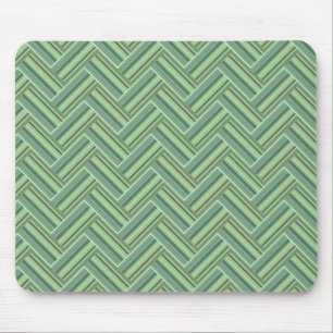 Tapis De Souris Bandes vert olive double tissage