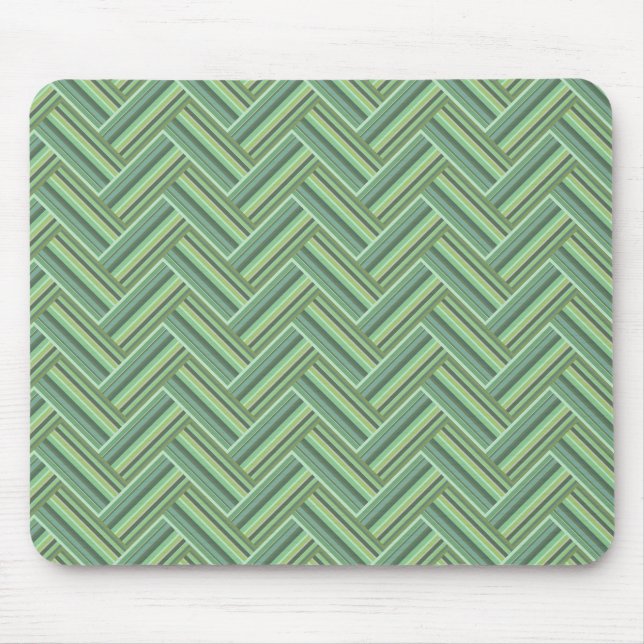 Tapis De Souris Bandes vert olive double tissage (Devant)