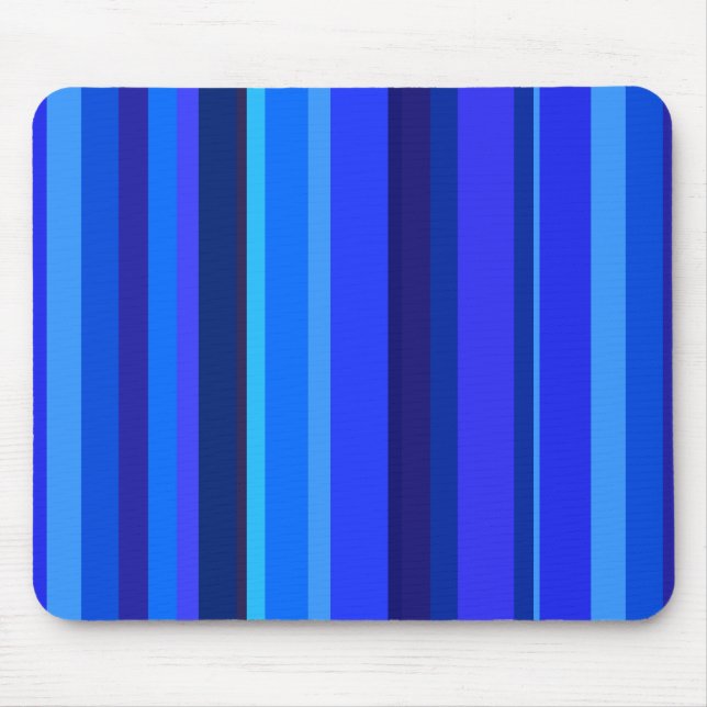 Tapis De Souris Bandes verticales bleues (Devant)