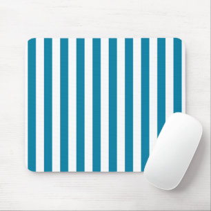 Tapis De Souris Bandes verticales bleues et blanches