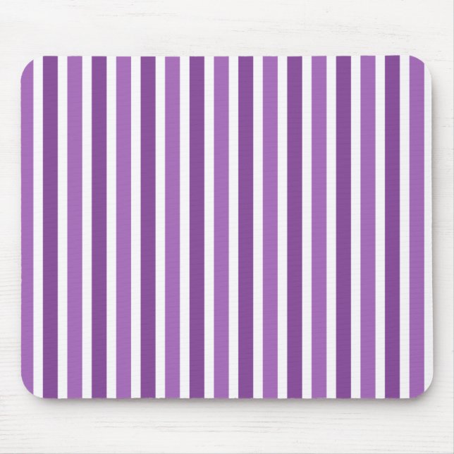 Tapis De Souris Bandes Verticales Mousepad, Violet (Devant)