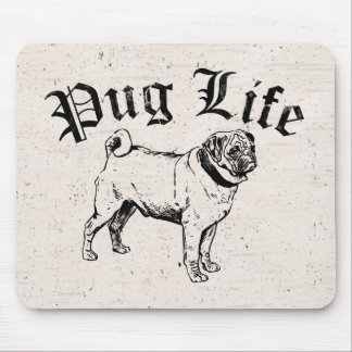 Tapis De Souris Bandit drôle de chien de la vie de carlin