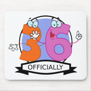 Tapis De Souris Bannière d'anniversaire officielle 36