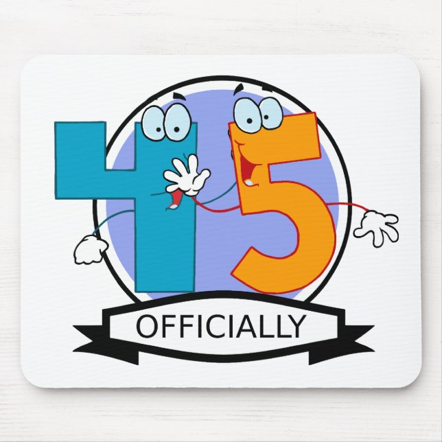 Tapis De Souris Bannière d'anniversaire officielle 45 (Devant)