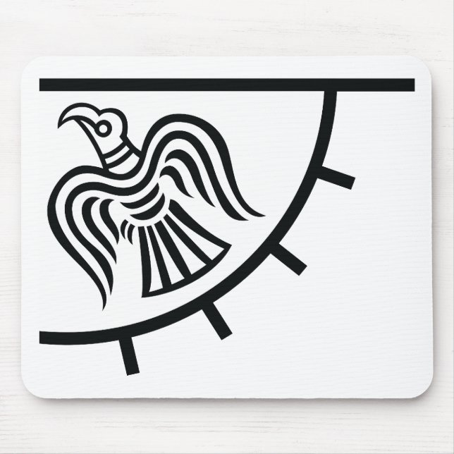 Tapis De Souris Bannière de Raven (drapeau de Viking) (Devant)