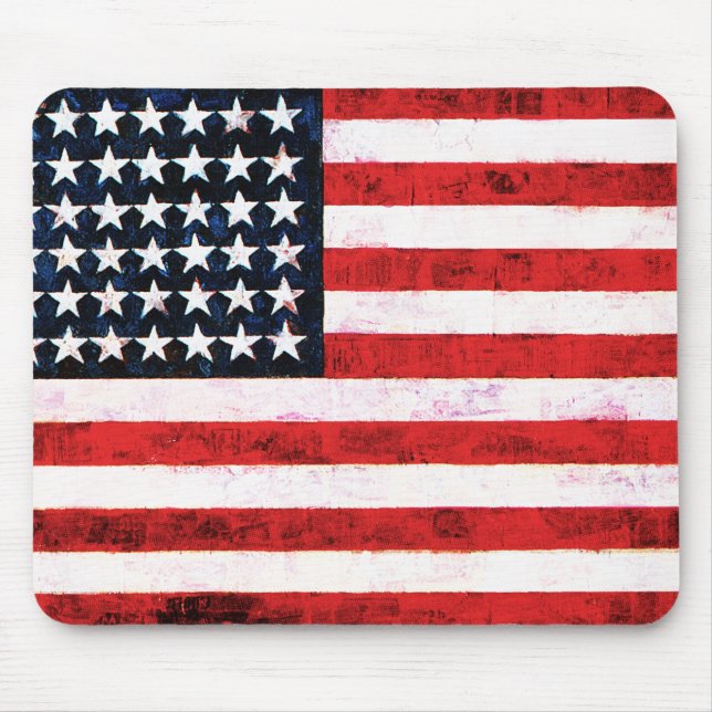 Tapis De Souris Bannière étoilée - Drapeau américain (Devant)