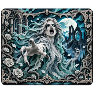 Tapis De Souris Banshee, Monstre en Papier Découpé