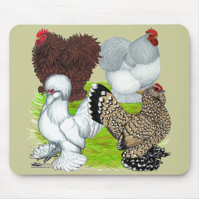 Tapis De Souris Bantams en plumes Legs (Devant)