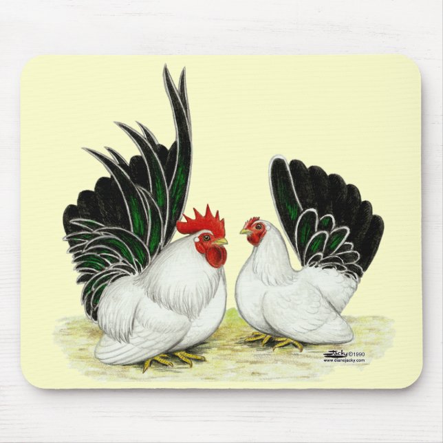 Tapis De Souris Bantams japonais Blacktail (Devant)