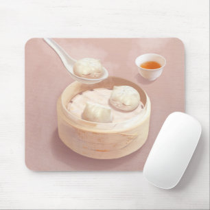 Tapis De Souris Bao Buns à vapeur avec thé
