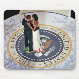 Tapis De Souris Barack et Michelle Obama dansant la boule
