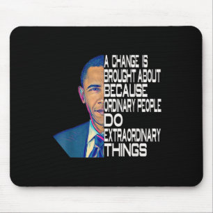 Tapis De Souris Barack Obama 44ème Président des Etats-Unis Citati