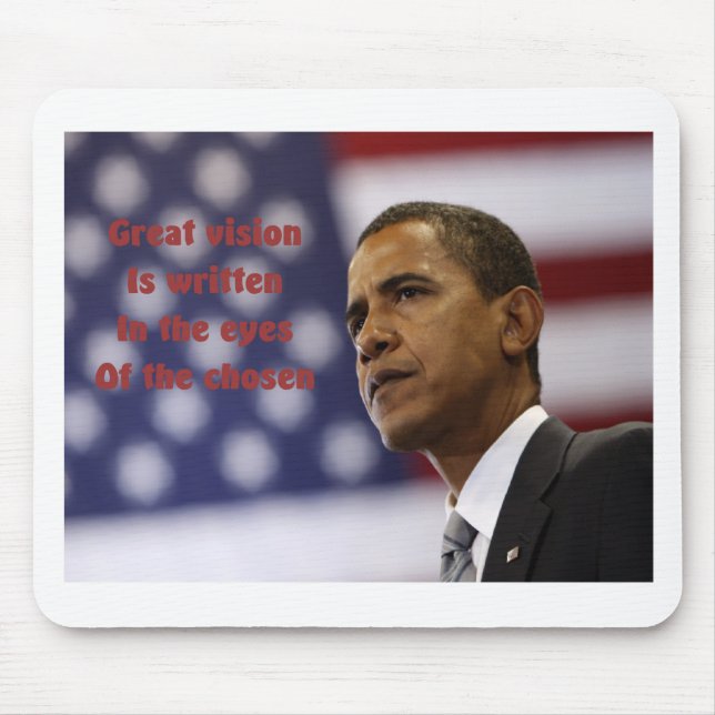 Tapis De Souris Barack Obama a choisi (Devant)