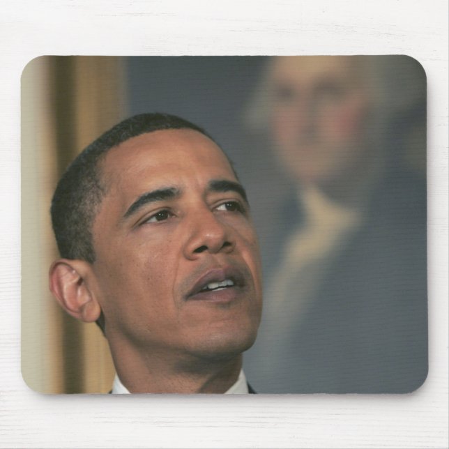 Tapis De Souris Barack Obama annonce son intention de nommer (Devant)