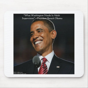Tapis De Souris Barack Obama & Citation Humoristique Cadeaux & Car