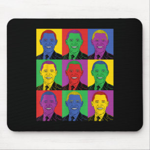 Tapis De Souris Barack Obama Pop Art - Histoire Vintage Tee