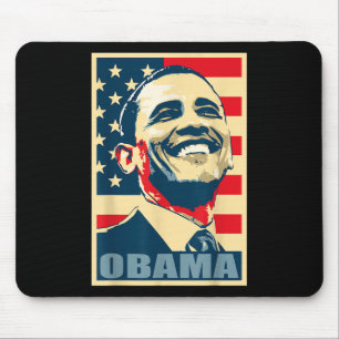 Tapis De Souris Barack Obama Président 44 Drapeau Américain Bonne