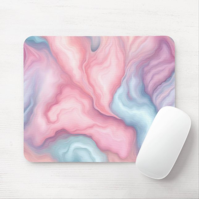 Tapis De Souris Barbe à papa abstraite (Avec souris)