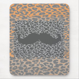 Tapis De Souris Barbe grise et imprimé léopard