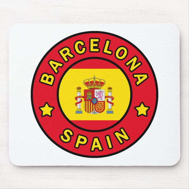 Tapis De Souris Barcelone Espagne (Devant)