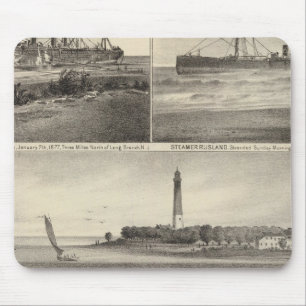 Tapis De Souris Barnegat Inlet Steamship Amerique