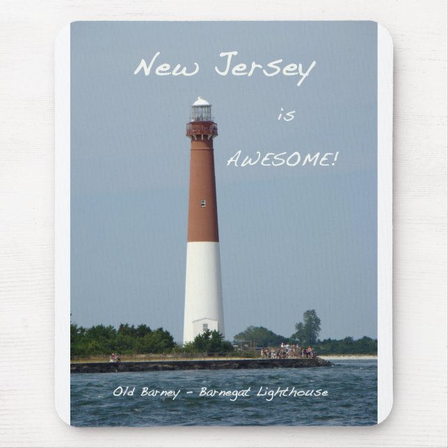 Tapis De Souris Barnegat Lighthouse Long Beach Island New Jersey (Devant)