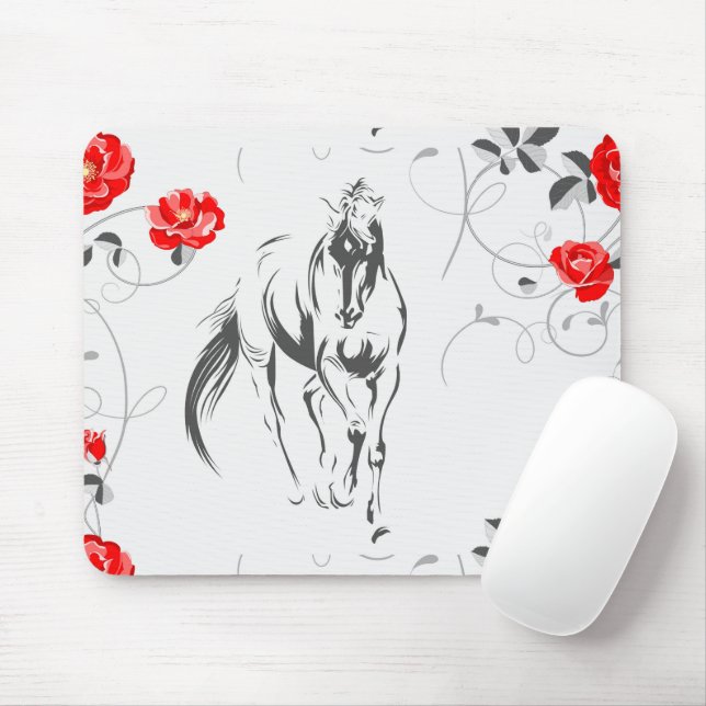 Tapis De Souris Baroque Horse Mousepad (Avec souris)
