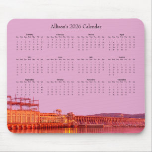 Tapis De Souris Barrage de Conowingo au lever du soleil – Calendri