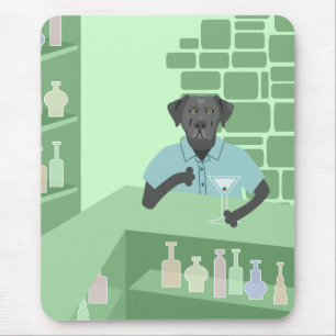 Tapis De Souris Barre noire de labrador retriever Martini