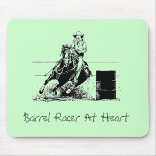 Tapis De Souris Barrel Racer au coeur